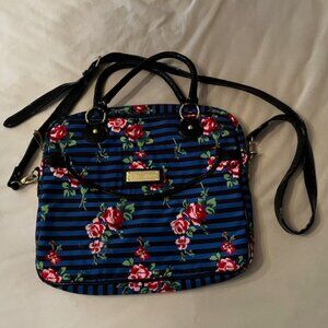 BETSEY JOHNSON Multi-Color Floral Computer Bag